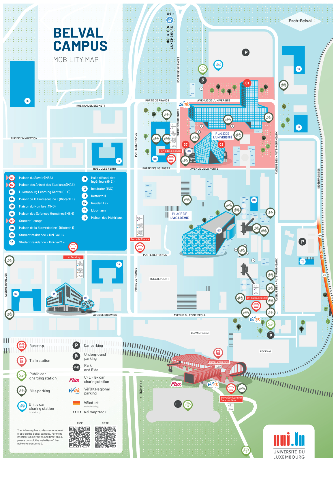 Belval Mobility Map